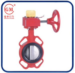 Mid Line Butterfly Valve with Turbine Drive/Micro Switch