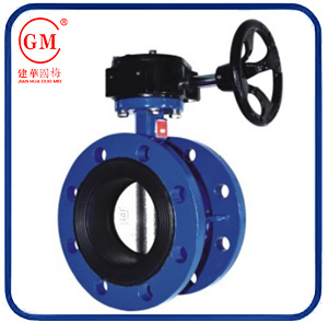 worm-driven flange concentric butterfly valve